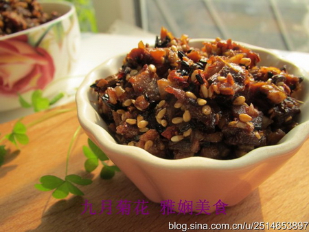 <a href=/shicai/shucai/XiangGu/index.html target=_blank><u>香菇</u></a>八宝肉酱的做法