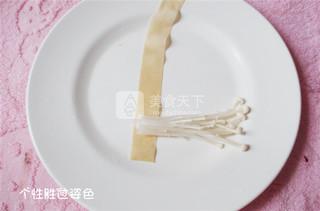 蒜蓉香辣金针菇烤串