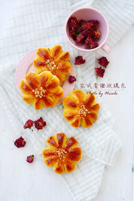 养颜花式香橙玫瑰包的做法