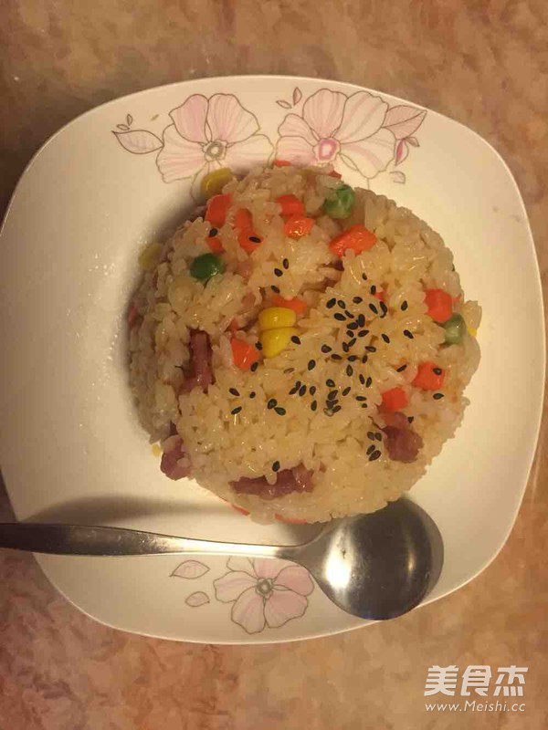 虾仁炒饭的做法