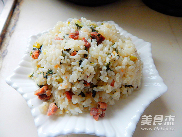 #一人食#<a href=/shicai/rouqin/XianRou/index.html target=_blank><u>咸肉</u></a>菜饭的做法