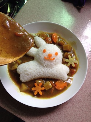 海豚咖喱<a href=/shicai/shucai/TuDou/index.html target=_blank><u>土豆</u></a>鸡饭