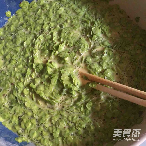 春日里的小清新美味～榆钱蛋饼～的做法