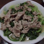 肉片炒油菜的家常做法