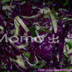 紫椰菜青椒腐皮丝的做法