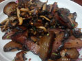 茶树菇炒腊肉的做法