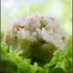 鲜虾糯米什锦饭团的做法