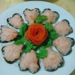 紫菜心形虾茸