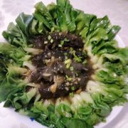 海参小白菜的做法