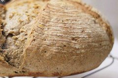 亚麻籽百里香无糖主食面包的做法