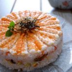 鲜虾寿司蛋糕的做法