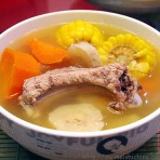 粉葛粟米排骨汤的做法