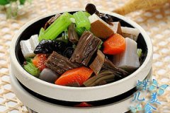 莲藕芹菜拌黑豆腐竹的家常做法