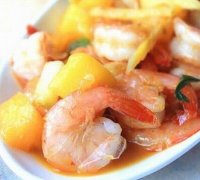 泰式芒果炒虾仁的做法视频