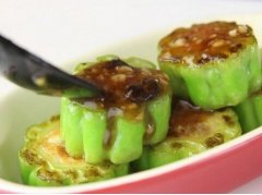 豆腐煎酿凉瓜的做法视频