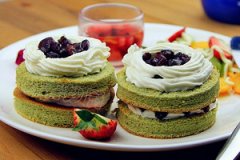 绿茶红豆蛋糕的家常做法