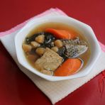 胡萝卜菜干生鱼汤的做法