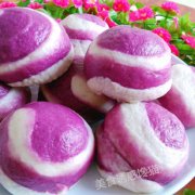 螺纹紫薯花生包的做法
