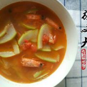 番茄冬瓜海鲜汤的做法