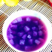 火龙果紫薯糖水的做法