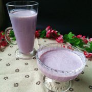 紫薯花生炼乳汁的做法