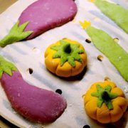 紫薯南瓜菠菜馒头的做法