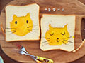 卡通猫咪面包片的做法